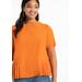 Plus Size Women's Pleated Hem Top by ELOQUII in Forest Elf (Size 24)