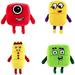 Numberblocks Plush Cartoon Numberblocks Toys Stuffed Dolls Math Enlightenment Animation Plush for Boys and Girls Cute Number Grids Plush Dolls