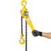 Lever Chain Hoist 3 Ton 6600LBS Capacity 10 FT Chain Come Along with Heavy Duty Hooks Ratchet Lever Chain Block Hoist Lift Puller for Warehouse Garages Construction Zones Yellow