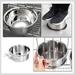 Metal Dog Bowl Anti-slip Pet Bowl Cage Water Bowl Dog Crate Water Bowl Dog Food Bowl