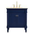 Elegant Lighting 30 in. Single Bathroom Vanity Blue