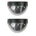 2 Pack Mini Half Round Solar Fence Lights Solar Wall Lights Solar Powered Outdoor Waterproof Lighting for Fence Deck Patio Yard Garage Post Mailbox Patio Landscape Lamps