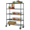 36 Deep x 36 Wide x 102 High 5 Tier Freezer Wire Shelf Truck with 1200 lb Capacity