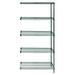 Quantum Storage Wire Shelving 5 Shelf Add on Units Storage Rack Proform - 86 in.