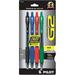 PILOT G2 Premium Refillable and Retractable Rolling Ball Gel Pens Fine Point Black/Blue/Red/Green Inks 4-Pack (31034)