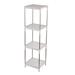 Dengmore Storage Container Storage Cart For Laundry Room Organization 4 Tier Shelving Unit Utility Cart Storage Rack For Kitchen Bathroom Laundry Narrow Places