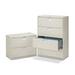 2 Drawer Lateral File W-Lock- 36in.x19-.25in.x28-.38in.- Gray