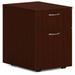 15 in. 2 x Box & File Mod Pedestal Mobile Pedestal Drawer - Steel Ball Bearing Mahogany