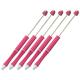 Hesroicy 5Pcs Beadable Ball Point Pen Set - Smooth Ink - Plastic - Kids Stationery Rollerball Pen for Classroom