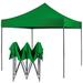 American Phoenix 10x10 ft Green Pop up Canopy Tents Portable Commercial Fair Shelter