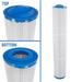 Filbur 4.25 x 23.75 in. Pool & Spa Replacement Filter Cartridge 60 sq ft.