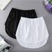 Tennis Skirt Trim Size Pcs Women s Extender Plus Solid Skirt Elastic 2 Waist Accessory Silver