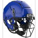 Schutt F7 VTD Adult Football Helmet with Carbon Steel Mask (True Royal Blue XL+ Black ROPO-NB)