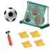 Aibecy Portable Child Electric Movable Soccer Net Set Foldable Soccer Practice Net and Indoor Sports Football Net For 2-in-1 Soccer Net and Sandbag Rack