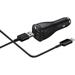 Fast USB C Dual-Port Car Charger with Type C Cable 5ft for Nokia 5.3 - Dual USB Rapid Adaptive Fast Car Charger - Black