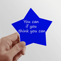 You Can If You Think You Can Star Sticker Paster Vinyl Car Tags Decoration Decal