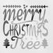 Transparent Decal Stickers Of Merry Christmas Tree (Metallic Silver) Premium Waterproof Vinyl Decal Stickers For Laptop Phone Accessory Helmet Car Window Mug Tuber Cup Door Wall Decor ANDVER1f85144SI