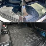 3W Car Floor Liners for 2015-2023 Ford F-150 Floor Mats SuperCrew Custom Floor Mats 1st & 2nd Row Seat Don t Fit Super Cab & Regular Cab Don t Fit With Rear Under-seat Storage