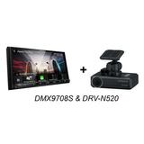 Kenwood DMX9708S In Dash Car Receiver 6.95 Touch Screen CarPlay Android Auto & DRV-N520 Dash Cam Combo