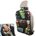 Tohuu Backseat Car Organizer Auto Organizer with Table Holder Black Auto Storage Organizer with Foldable Table Tray Car Seat Back Protectors Kick Mats Travel Accessories superbly