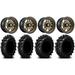 Fuel Anza Bronze 14 Wheels 29.5 Swamp Lite Tires Sportsman RZR Ranger