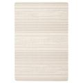 Chaudhary Living 4.25 x 6.5 Off White and Taupe Striped Rectangular Outdoor Area Throw Rug
