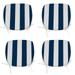 Outdoor Chair Cushions Seat Cushions with Straps Patio Chair Pads for Patio Furniture Garden Home Office Decoration Set of 4