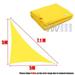 Bright Yellow Waterproof Sun Shade Sail Square Rectangle Triangle Garden Terrace Canopy Swim Shade Camp Hiking Yard Awnings