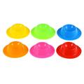 NUOLUX 6pcs Egg Cups Food Grade Silicone Dishwasher Safe Egg Stand Holder Kitchen Supplies (Red/Pink/Orange/Yellow/Blue/Green)