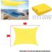 Bright Yellow Waterproof Sun Shade Sail Square Rectangle Triangle Garden Terrace Canopy Swim Shade Camp Hiking Yard Awnings