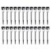 24pcs Mini Solar LED Lights Creative Garden Lamp Stainless Steel Pathway Lights for Yard Driveway Landscape (Colorful Light)