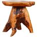 Bilot Tree Stump Side Table Natural Edge Cedar Real Wood End Table Small Wooden Mushroom Stool Indoor/Outdoor