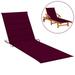 OWSOO Sun Lounger Cushion Red 78.7 x27.6 x1.2 Fabric