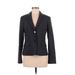 Calvin Klein Blazer Jacket: Below Hip Gray Solid Jackets & Outerwear - Women's Size 6