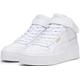 Sneaker PUMA "CARINA STREET MID" Gr. 40,5, weiß (puma white, puma gold) Schuhe Schnürstiefeletten