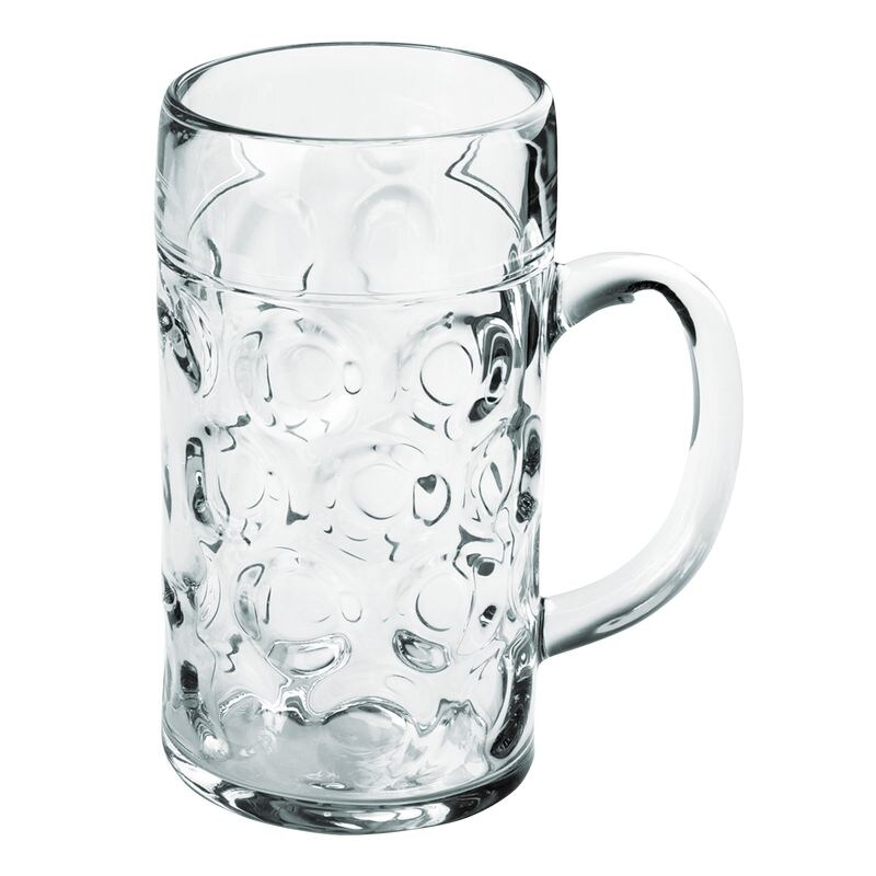 6x Mehrweg Bierkrüge Gläser 500ml Kunststoff Wiederverwendbar unzerbrechlich SAN Ø77mm Image