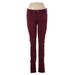 Hollister Jeggings - Mid/Reg Rise: Burgundy Bottoms - Women's Size 30