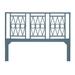 Rosdorf Park Michelle Open-Frame Headboard Wicker/Rattan in Blue | King | Wayfair 88C48DB2535243A3AC019F1290745C14