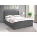 Meridian Furniture USA Tess Velvet Bed Upholstered/Velvet in Gray | 51 H x 80.5 W x 91 D in | Wayfair TessGrey-Q