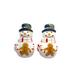 Godinger Silver Art Co Snowman Salt & Pepper Shaker Set Ceramic in Black/Brown/Green | 4.1 H x 2.4 W in | Wayfair 14215