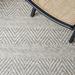 Gray Round 5' Indoor Area Rug - Union Rustic Stalybridge Geometric Beige/Light Area Rug Nylon/Cotton/Wool | Wayfair