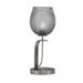Ivy Bronx Francina Metal Table Lamp Glass/Metal in Gray | 18.75 H x 7 W x 7 D in | Wayfair 6CB6C54A8E6A4BA7BD6BD50E77D5CD13