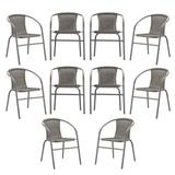 Corrigan Studio® Lauri Metal Outdoor Stackable Dining Armchair in Gray | 29 H x 17 W x 20.5 D in | Wayfair AEBD3C64D59040C896D9DCC5EAA022E8