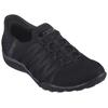 Slip-On Sneaker SKECHERS "BREATHE-EASY-ROLL-WITH-ME", Damen, Gr. 38, schwarz (schwarz, uni), Textil, sportlich, Schuhe, Freizeitschuh für Maschinenwäsche geeignet