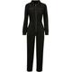 Jumpsuit URBAN CLASSICS "Damen Ladies Velvet Rib Boiler Suit" Gr. 5XL, US-Größen, schwarz (black) Damen Overalls