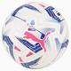 PUMA Orbita Serie A Pro Football, White/Blue Glimmer/Sunset Glow, size 5