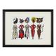 London Show Girls Limited Edition Print - Charlotte Posner - Wall Art, A4 Black Frame