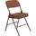 National Public Seating | NPS Pack of (2), 18&quot; Wide x 20-3/4&quot; Deep x 32&quot; High, Steel &amp; Fabric Folding Chairs w/ Fabric Padded Seat - Gold | Part
