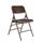 National Public Seating NPS #303 Premium All-Steel Brace Double Hinge Folding Chairs, Brown/Brown - 4 Pack | Quill