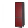 Meuble réfrigérateur R-Line 60cm anthracite/rouge-bordeaux brilliant Vicco